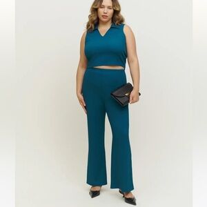 Reformation Agalia Two Piece size small dark blue